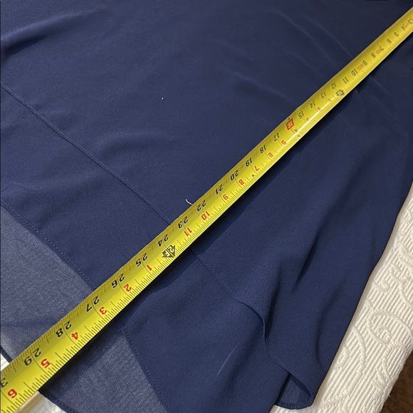 MICHAEL Michael Kors Navy Women's sheer lined Blouse. - Picture 8 of 10